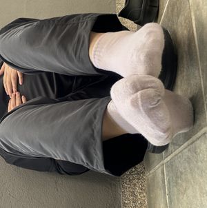 Pink stockings, used, worn