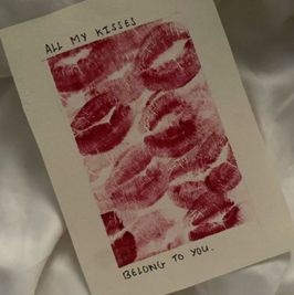 Kisses card with your name