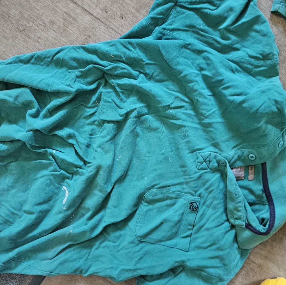 Turquoise painting shirt