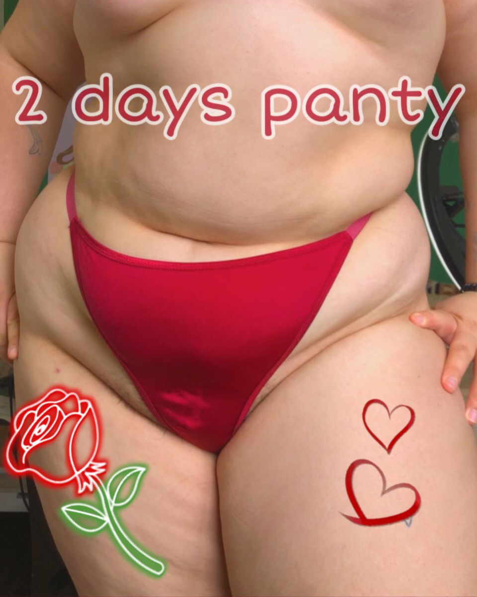 2 days red thong