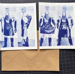 2 Postcards Rubber Master 10 cyano