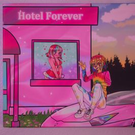 Hotel Forever Canvas Artwork With Melody Parker