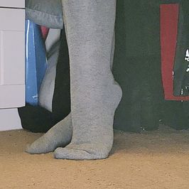 Long grey socks