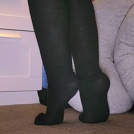 Long black socks