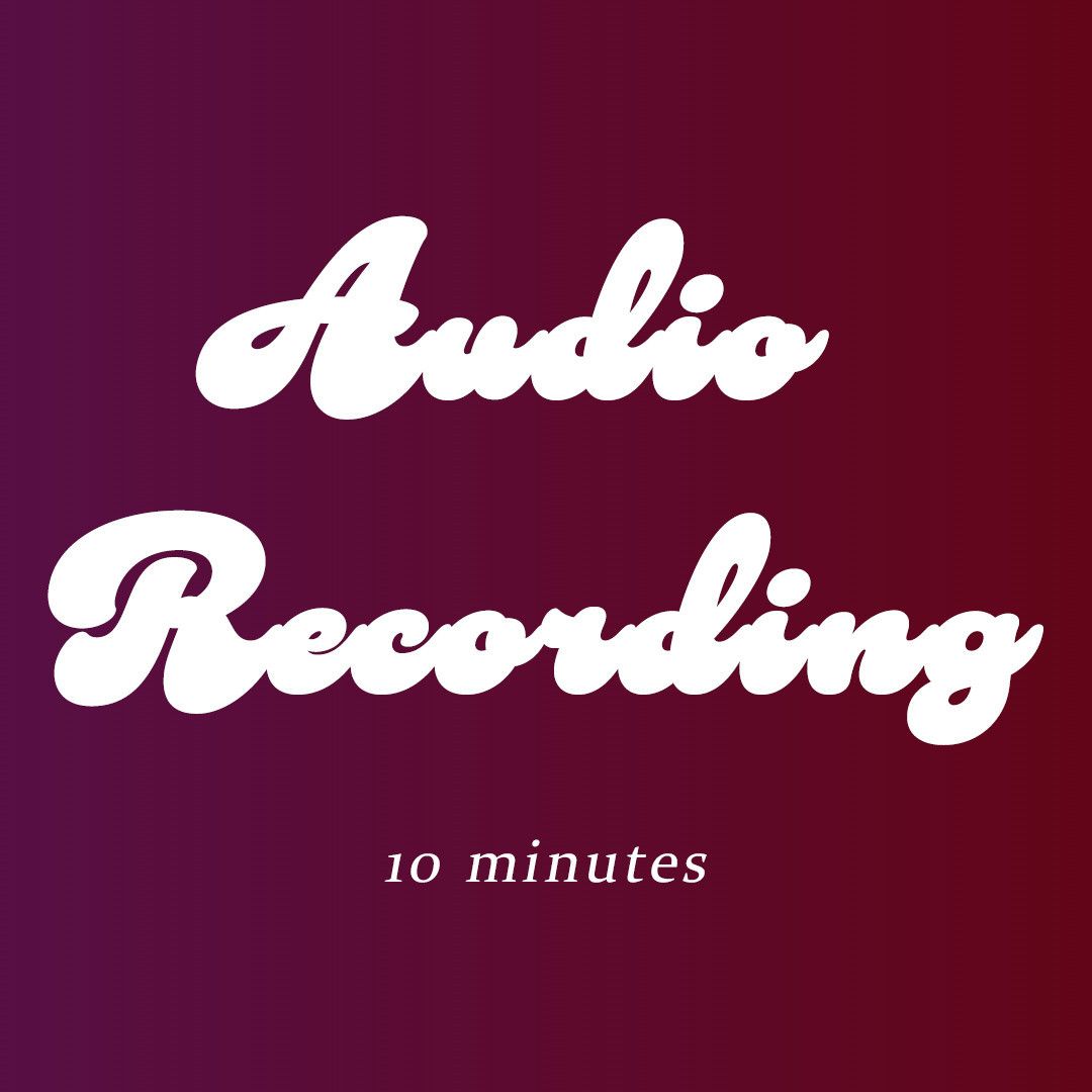 Audio Recording