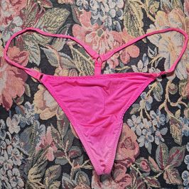 Hot Pink Stripper Thong