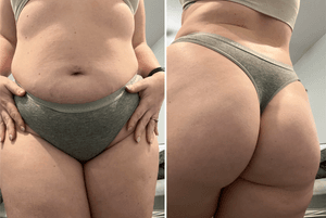 Grey danskin thong