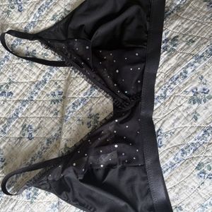 Black sparkly bralette