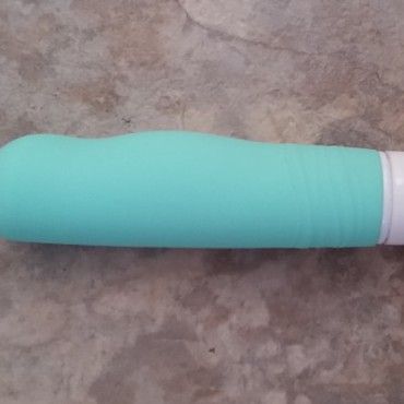 Teal Velvet Vibrating Dildo