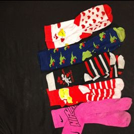 High socks with designs