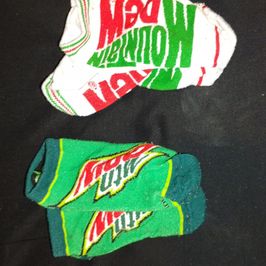 Mt  Dew ankle socks