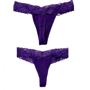 Purple Puss Eater Thong