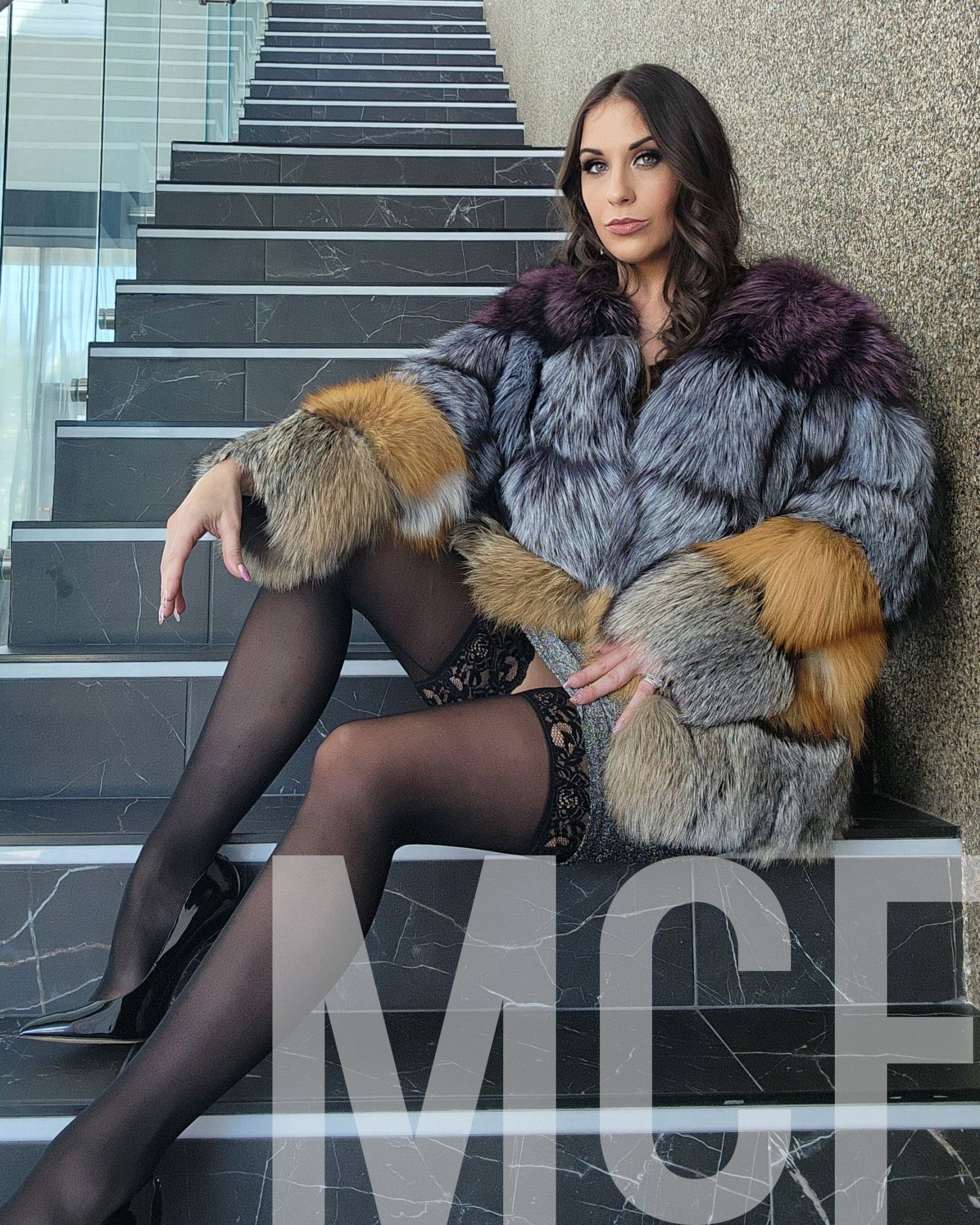 Amiee Cambridge 8x10 Photo Print Multicolor Fur