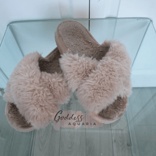 Pink Fuzzy Slippers