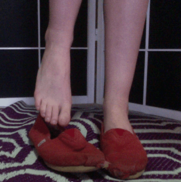 Worn toms shoes