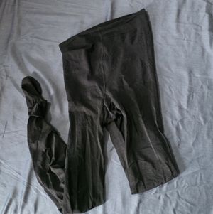 Worn Sheer Black Pantyhose