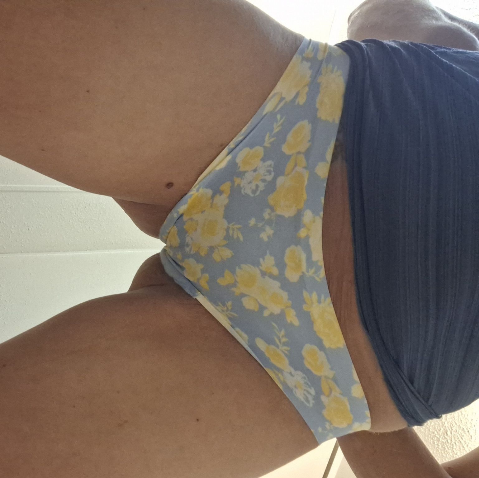 Blue and Yellow Flower panties