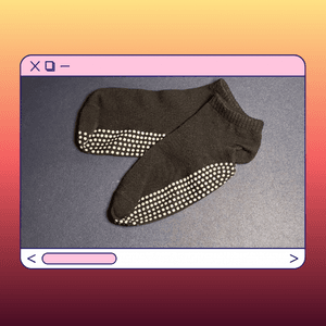 Black Pilates Ankle Socks!