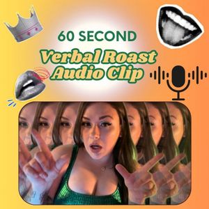 60 Second Custom Verbal Roast Audio