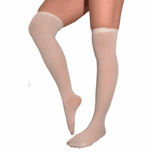 Transparent white stockings