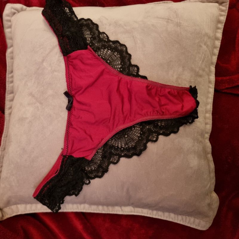 Red Silky and Lacy Brazillian Panties
