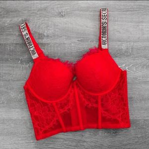 Buy my new red lace corset