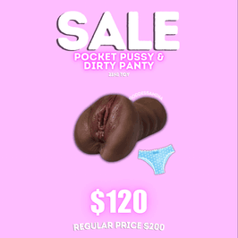 SALE Pocket Pussy Toy And Dirty Panty