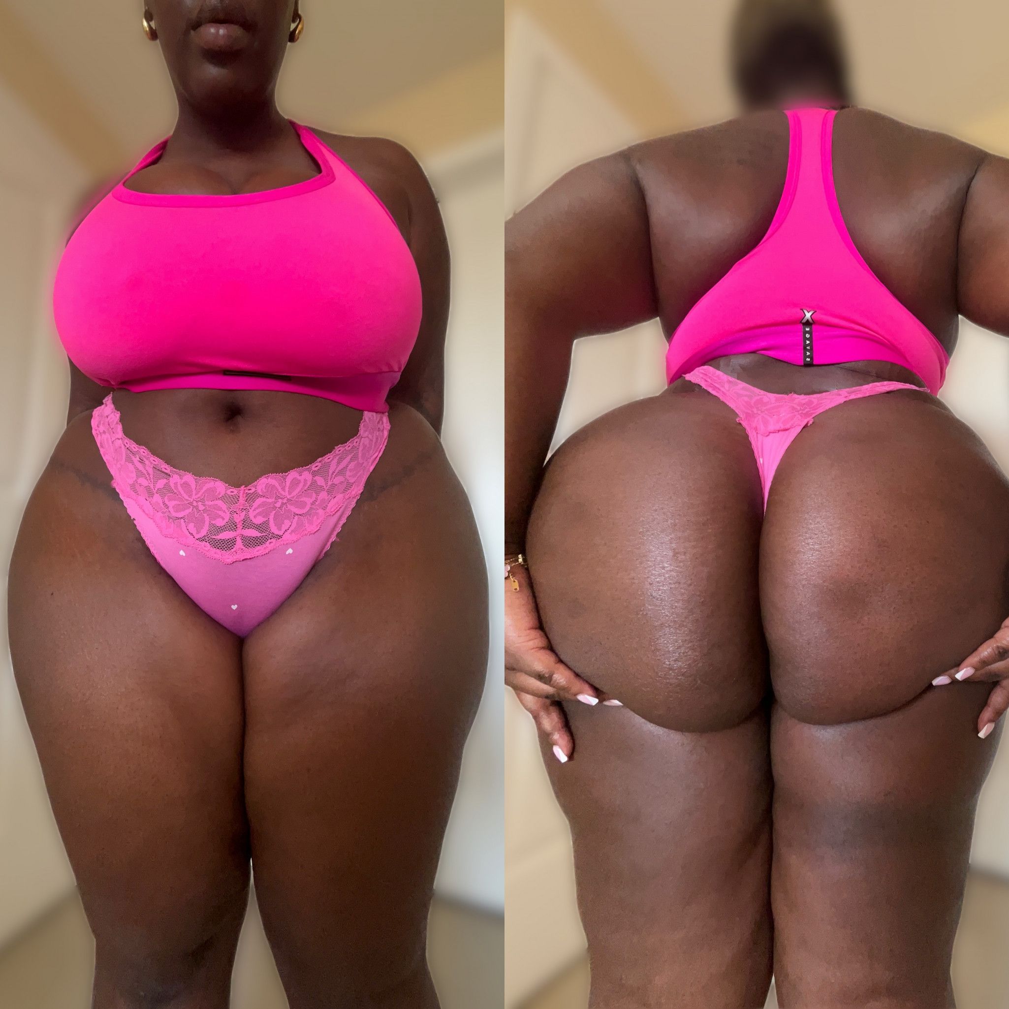 Stinky Pink Heart Thong