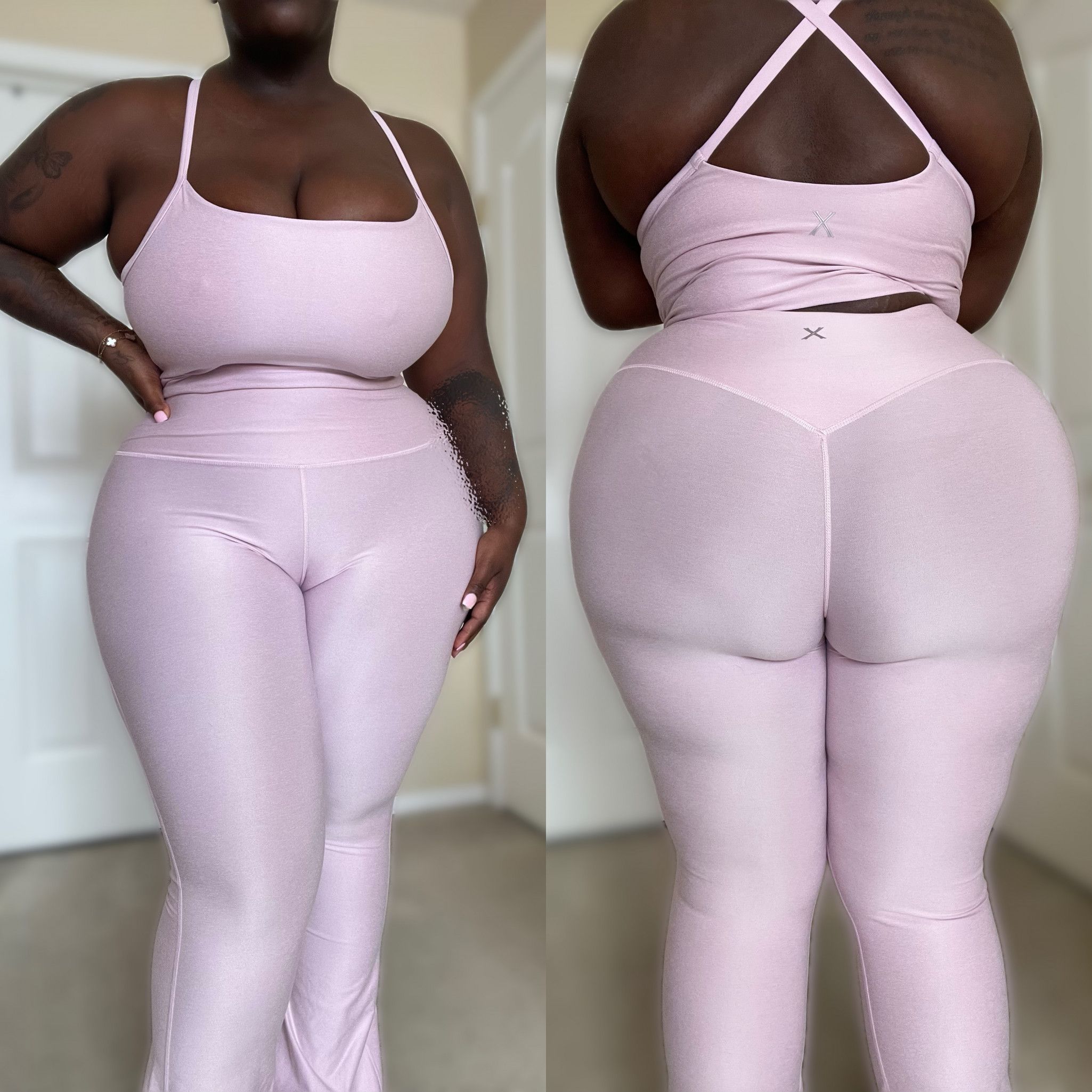 Worn Pink 2 Piece Workout Set