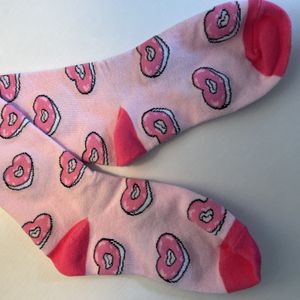 Pink Heart Socks
