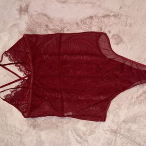 Red bodysuit