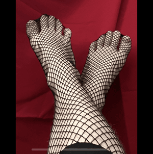 Worn Fishnet Socks