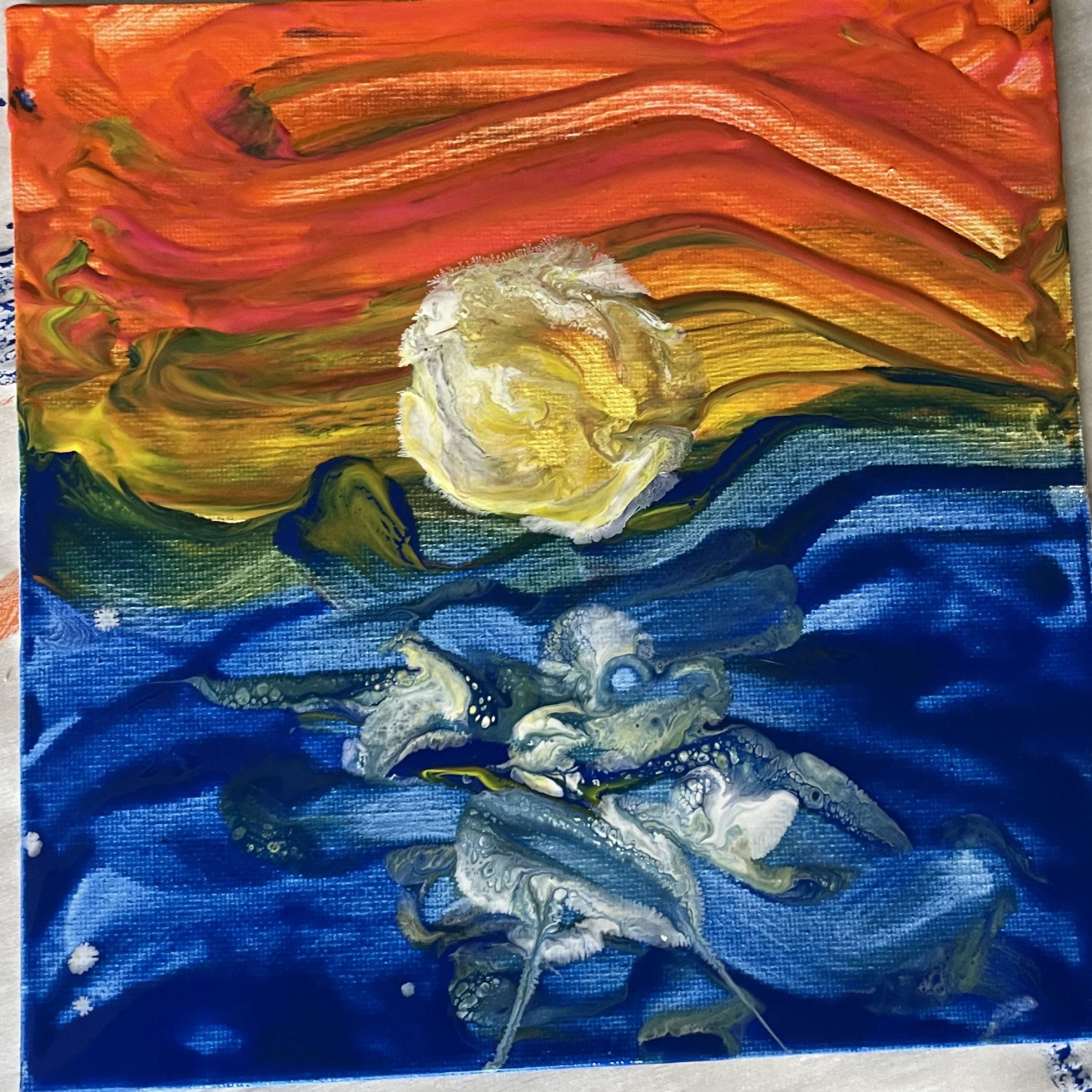 Original toe painting