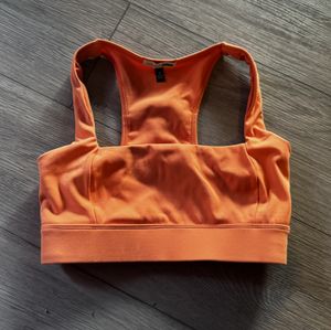 Orange sports bra