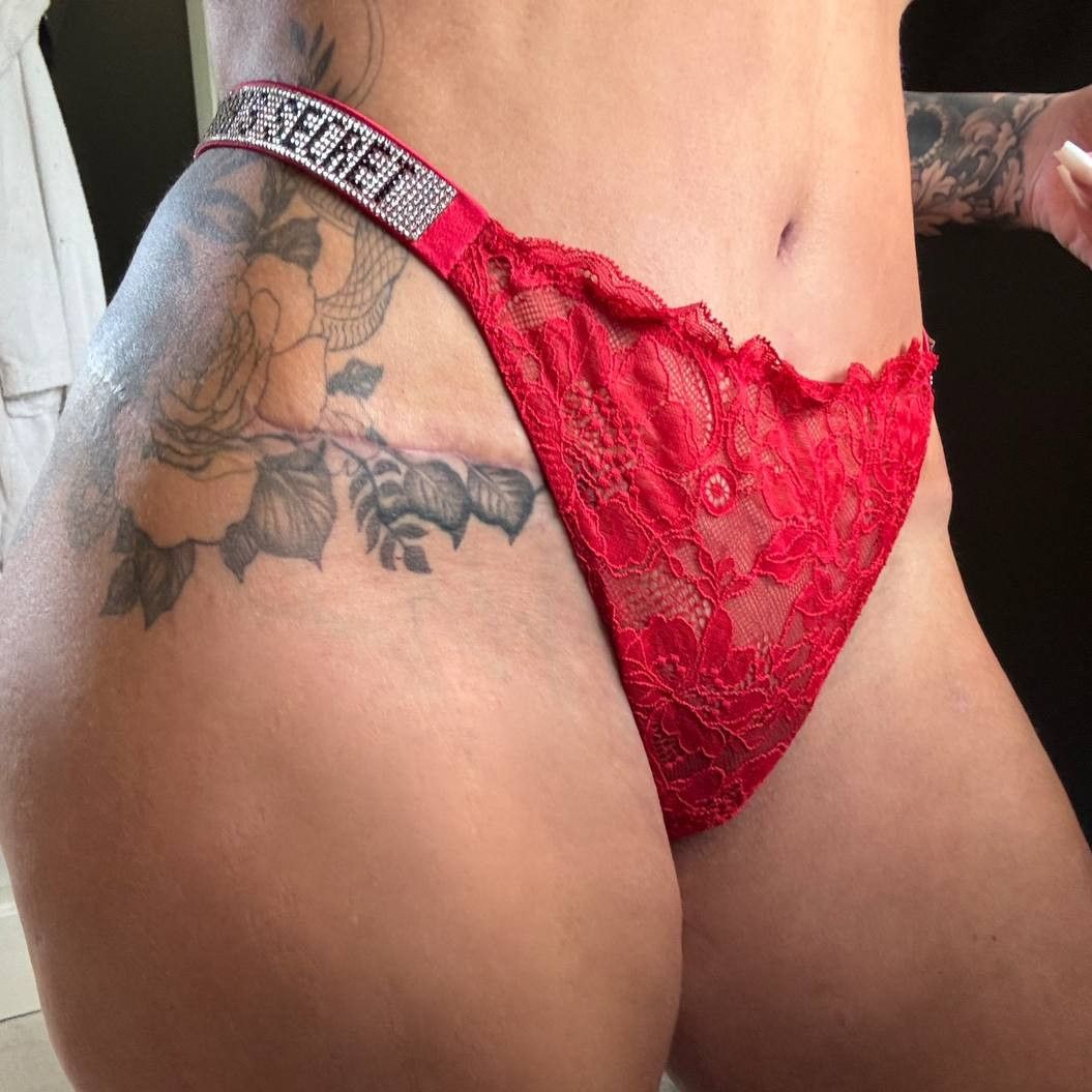 Red Victoria Secret Lace Panties
