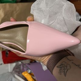 Size 9 pink sling back heels