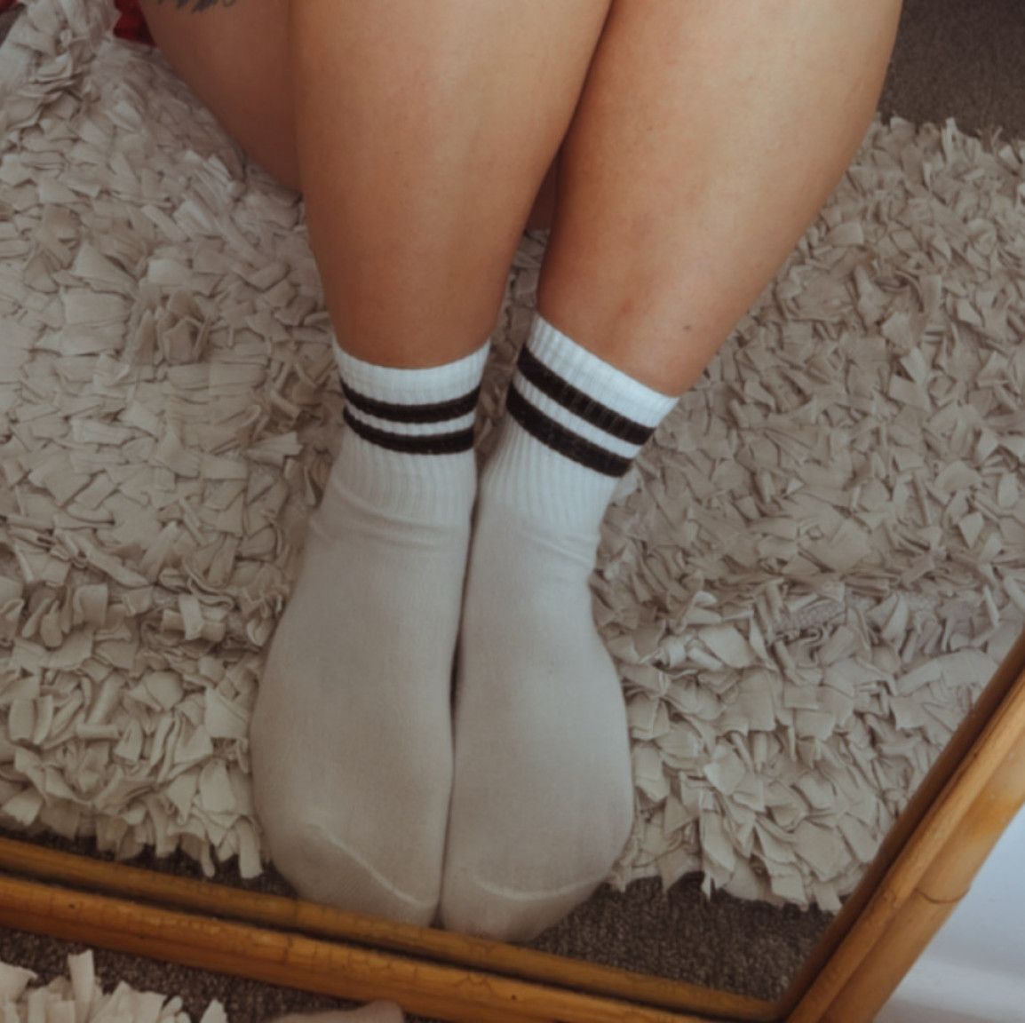 White sports socks