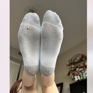hole covered hanes socks
