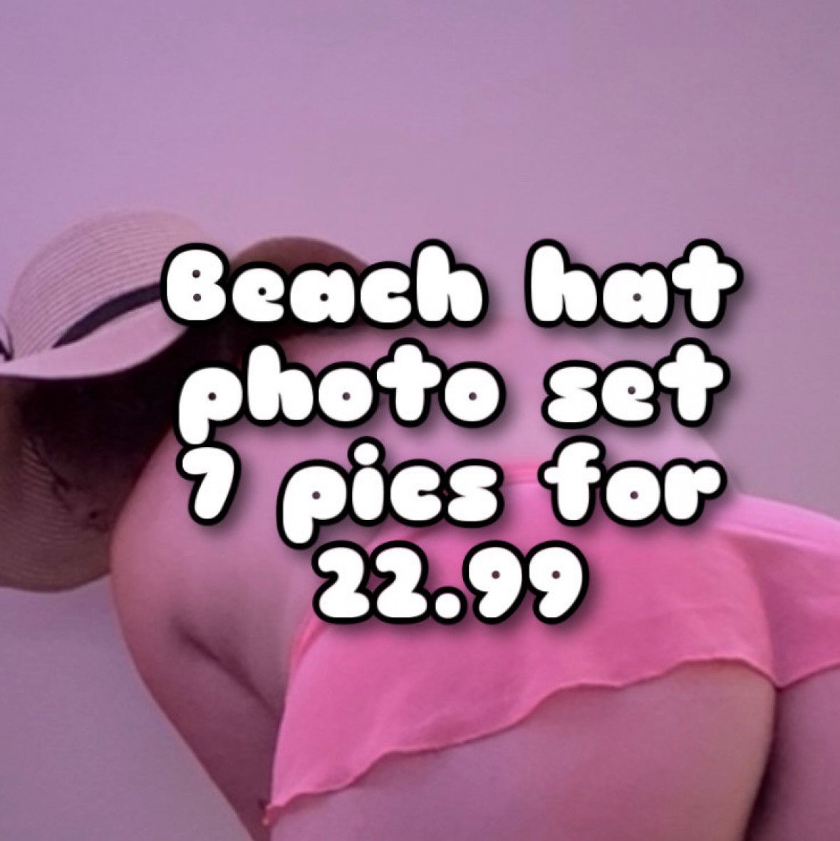 Beach Hat Pic Set