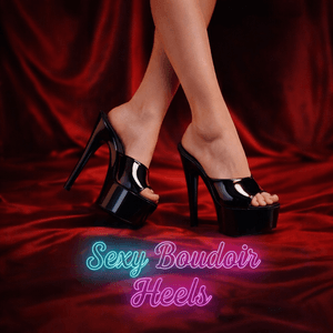 Midnight Gloss Mules  Featured in My UPCOMING Video