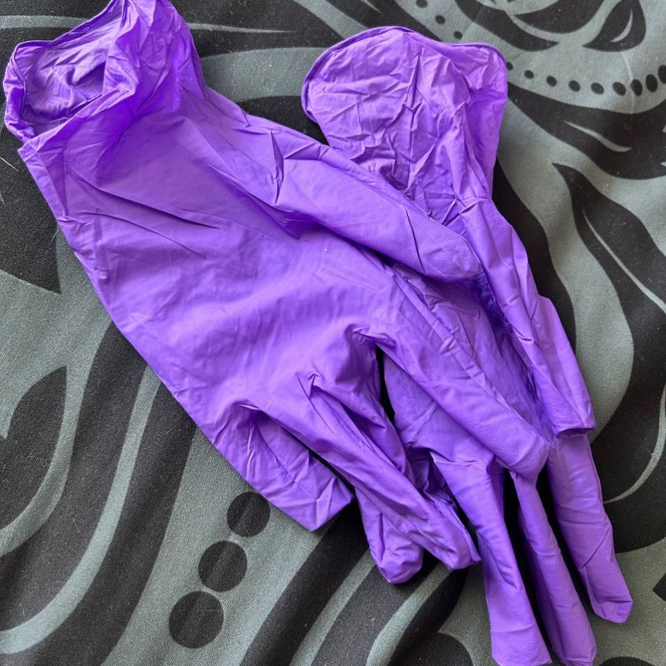 Used medical latex gloves!!!!