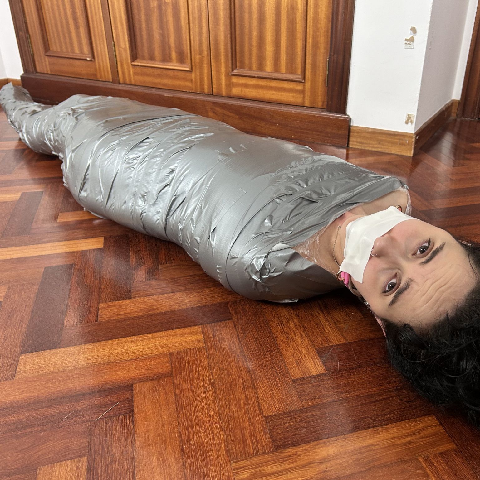 Mummified in duct tape photoset