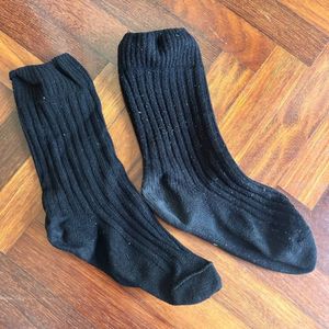 Black long socks