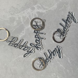 happy heidiv acrylic keychain