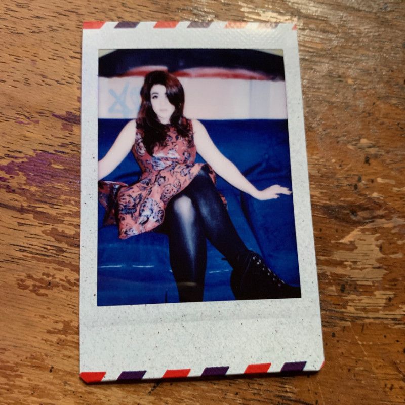 Editorial Dress Casting Couch Polaroid