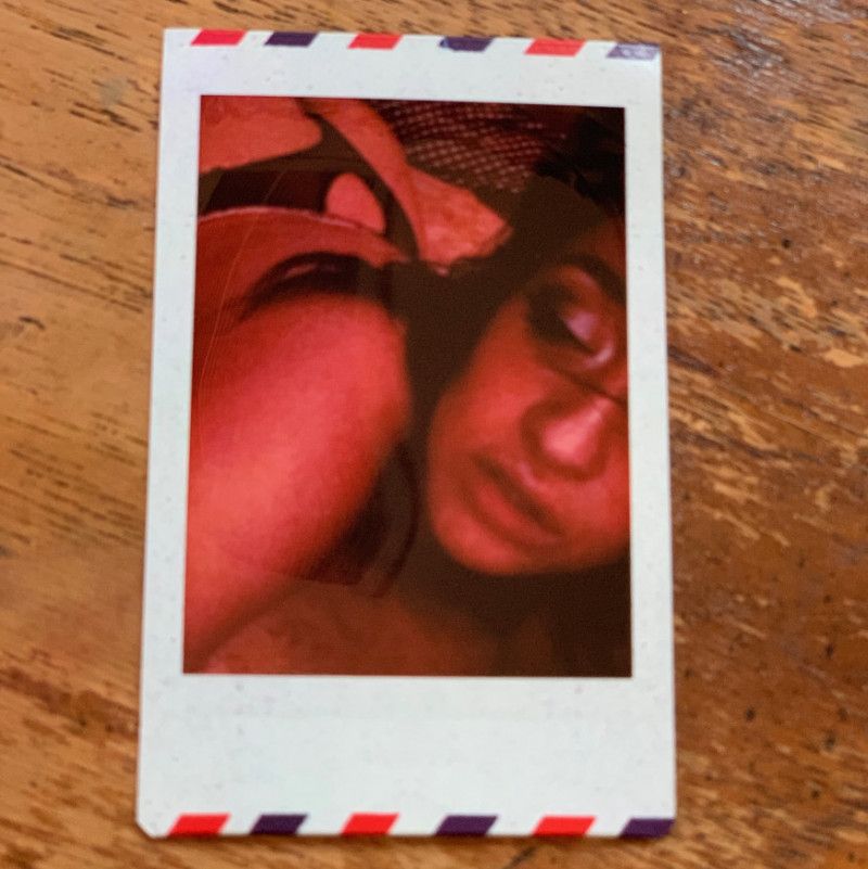 Booty Perspective Selfie Polaroid Print