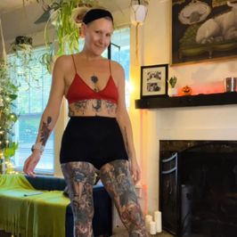 Black sheer booty shorts