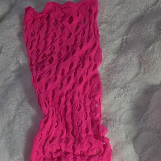 Perfume Spray Pink Body Stocking Dress