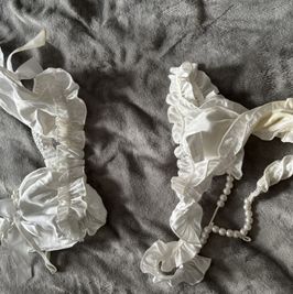 Worn many times and damaged Bra and Panty Set