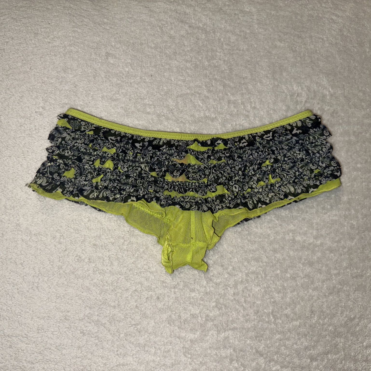 Green Frilly Panties